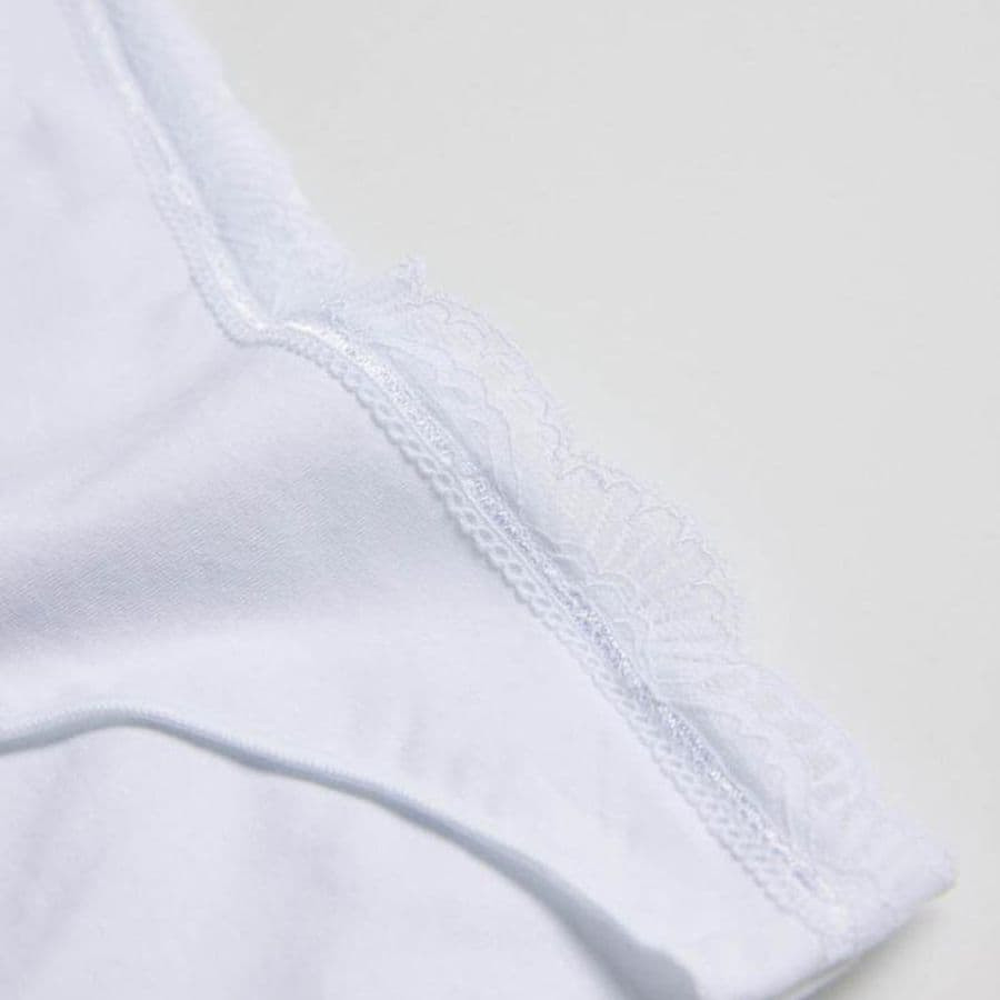 Mini Cotton and Lace Brief, ysabel mora.