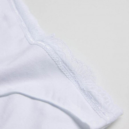Mini Cotton and Lace Brief, ysabel mora.