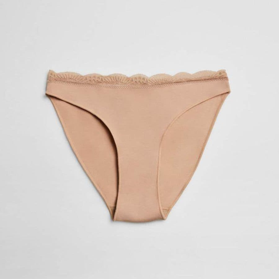 Mini Cotton and Lace Brief, ysabel mora.