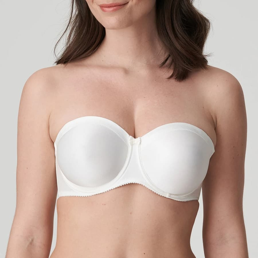 minimizer strapless bra, satin, primadonna.