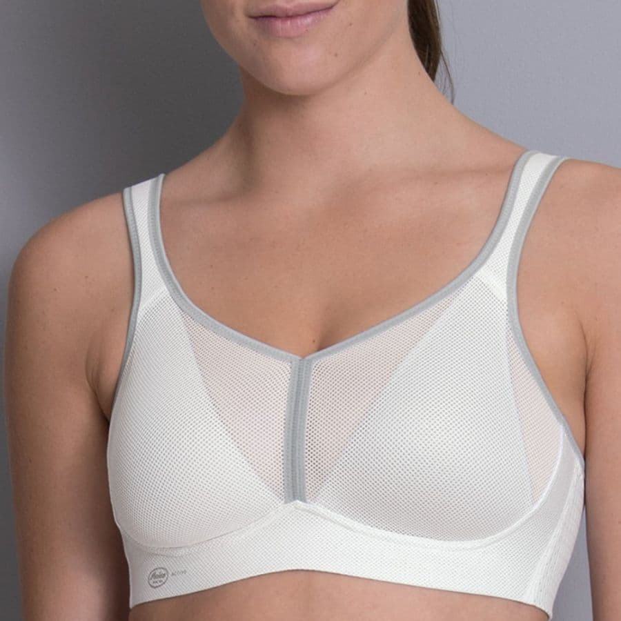sport bra, maximum support, non wired, padded, anita.