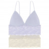 packx2 bralette encaje sin aro y relleno, crystal de dorina.