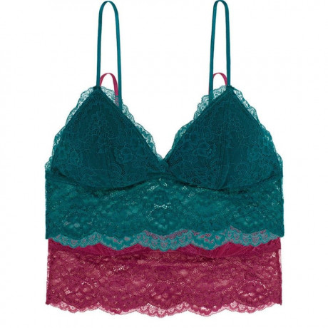 packx2 bralettes de encaje sin aros, thrive de dorina.