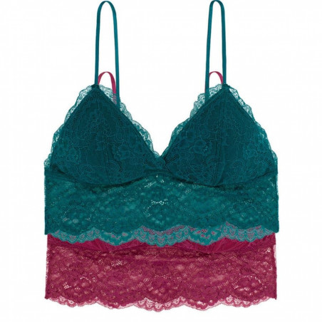 packx2 bralettes de encaje sin aros, thrive de dorina.