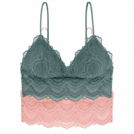 packx2 bralettes encaje sin aros y relleno, mia de dorina.