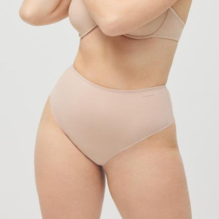 High-Waist Cotton Shaping Thong, ysabel mora.