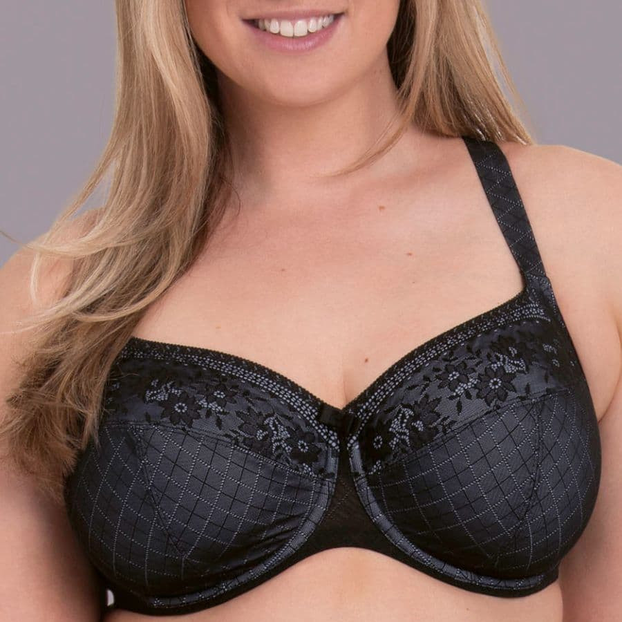 minimizer bra, underwired, non padded, rosemary, rosa faia.