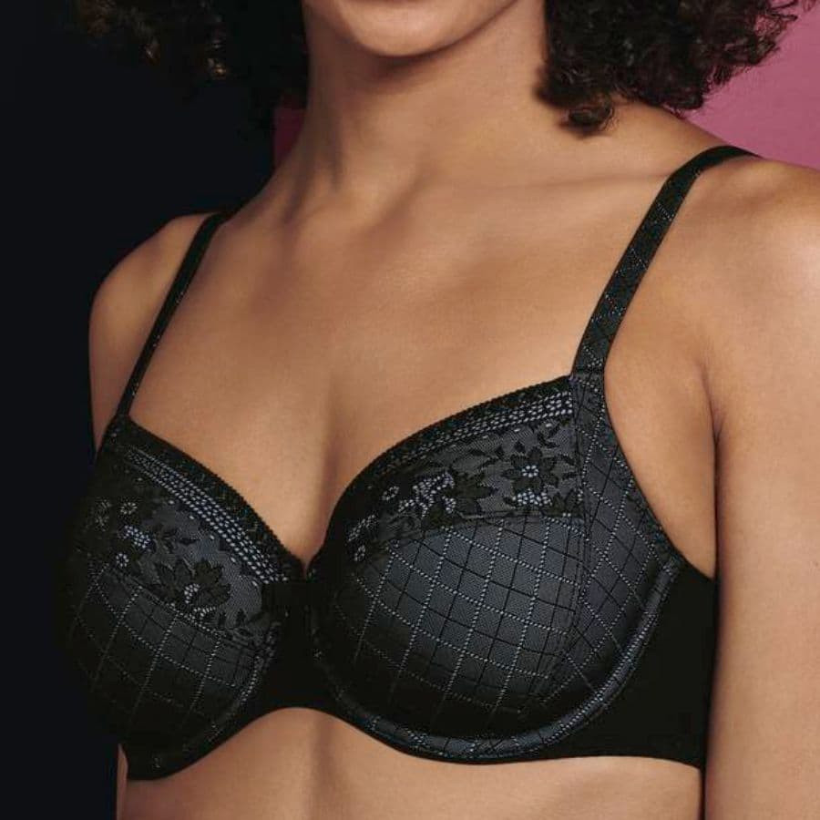minimizer bra, underwired, non padded, rosemary, rosa faia.