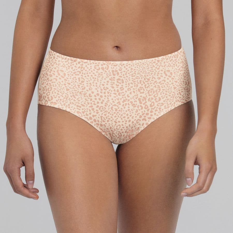 braguitas de talle alto estampadas, joy de rosa faia.