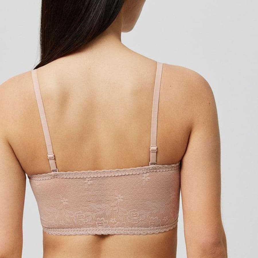bandeau sin tirantes, sin aro y con relleno de ysabel mora.