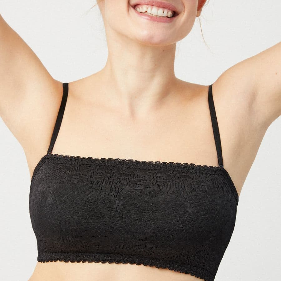 strapless bandeau, non wired, removable padded, ysabel mora.