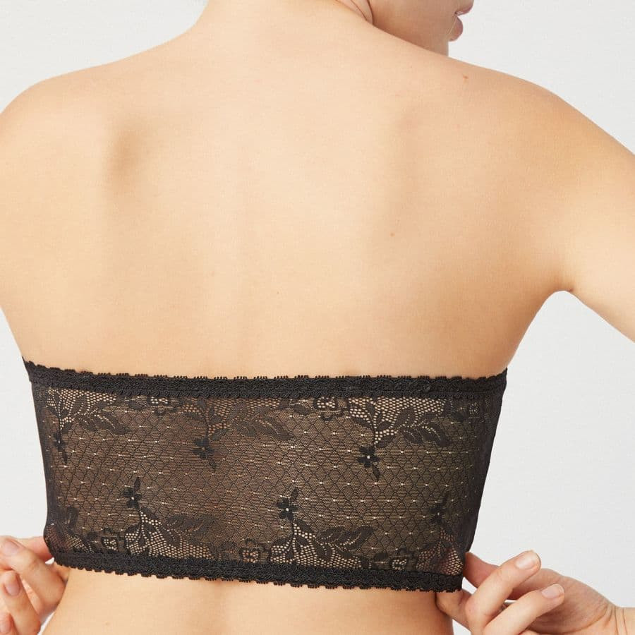strapless bandeau, non wired, removable padded, ysabel mora.