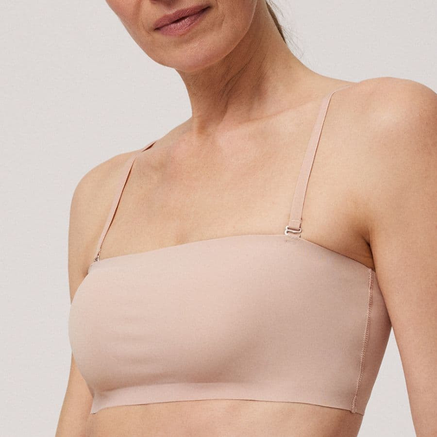 seamless bandeau, non wired, removable padded, ysabel mora.