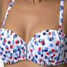copa bikini sin tirantes estampada, antibes de dorina.