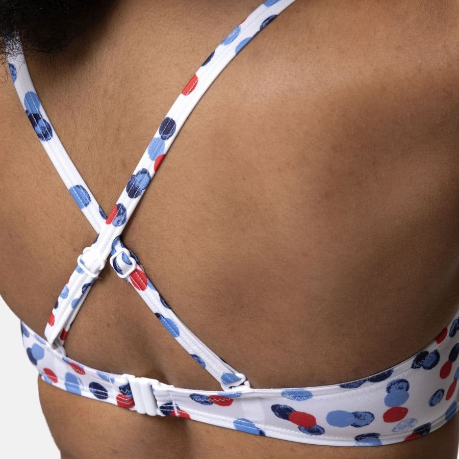 copa bikini sin tirantes estampada, antibes de dorina.