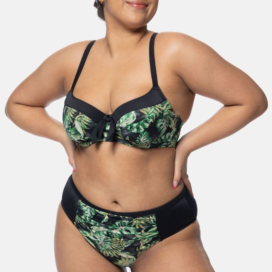 copa bikini capacidad estampado tropical, kano de dorina.