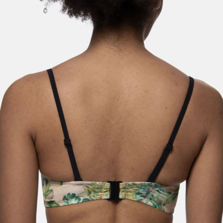 copa bikini bandeau estampado tropical, mokolo de dorina.