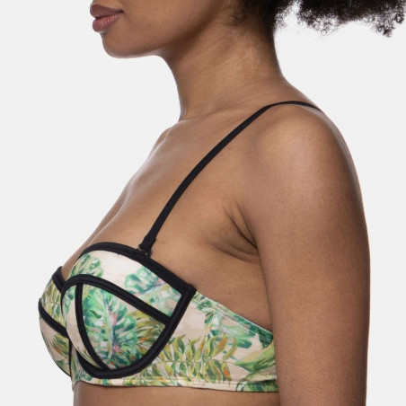 strapless bikini top, underwired, padded, mokolo, dorina.