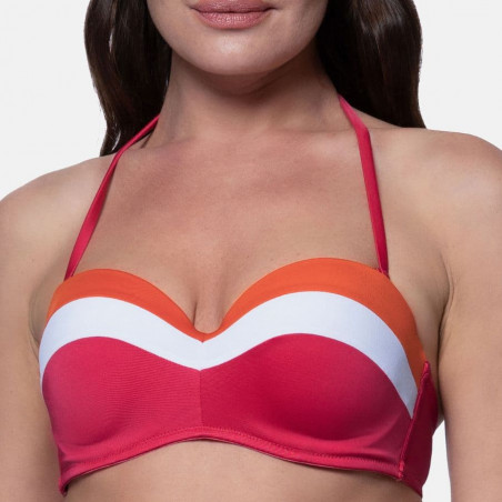 strapless bikini top, underwired, padded, lawaki, dorina.