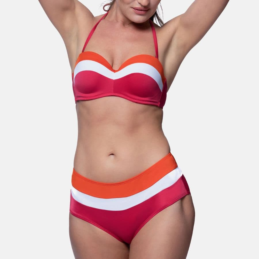 strapless bikini top, underwired, padded, lawaki, dorina.