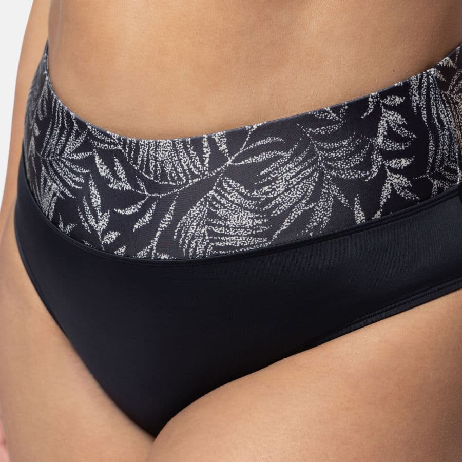 braga bikini de talle alto estampada, kaduna de dorina.