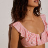 conjunto bikini vichy sin aros, copa b de ysabel mora. conjunto bikini vichy sin aros, copa b de ysabel mora.