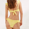 conjunto bikini volantes sin aro, copa b de ysabel mora.