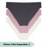 packx3 braguitas corte midi seamless, flo de dorina.