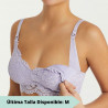 sujetador estilo bralette lactancia, sin aros y relleno extraíble, promise.