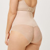 High-Waist Lace Shaping Brief with Tummy Control, ysabel mora.