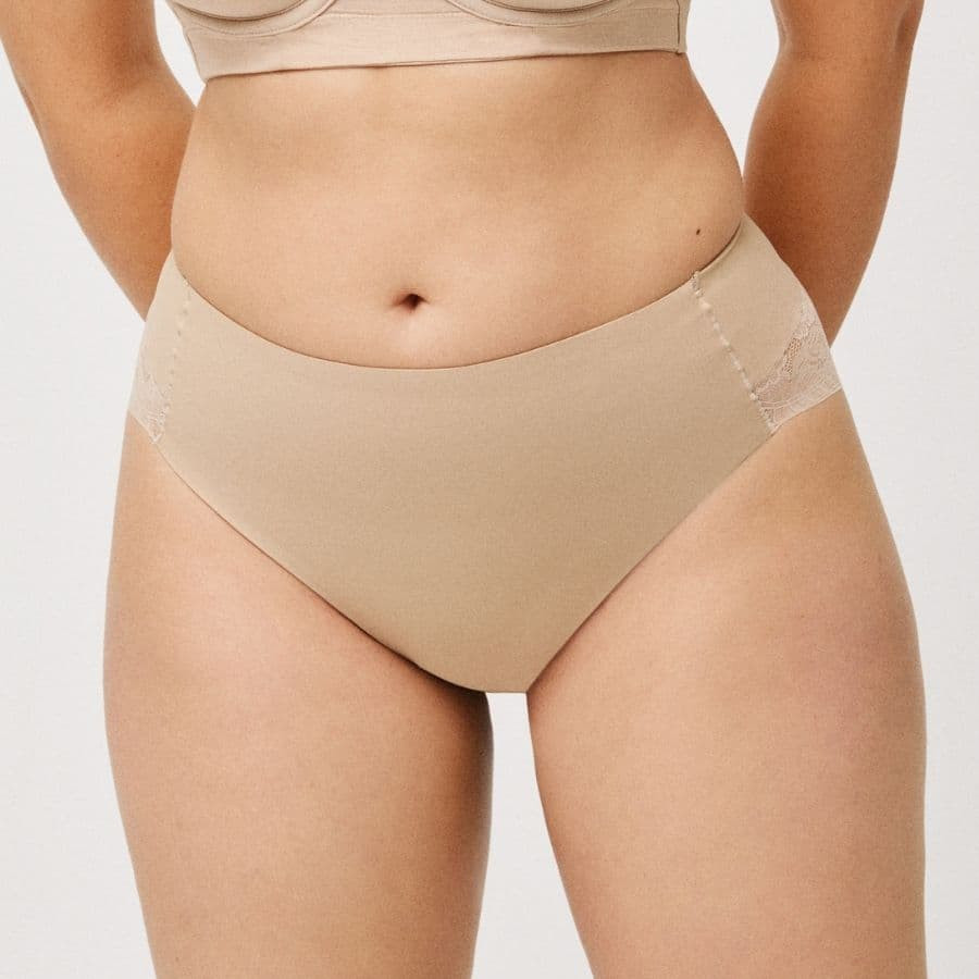 Lace Shaping Brief with Tummy Control, ysabel mora.
