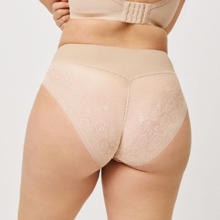 Lace Shaping Brief with Tummy Control, ysabel mora.