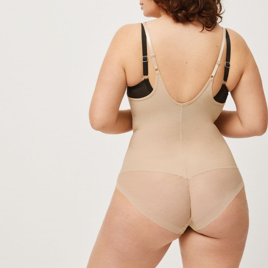 body reductor efecto vientre plano y tanga de...