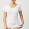 camiseta interior de manga corta en algodón de ysabel mora.