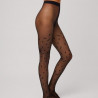 Fantasy tights Hearts and Letters Pattern, ysabel mora.