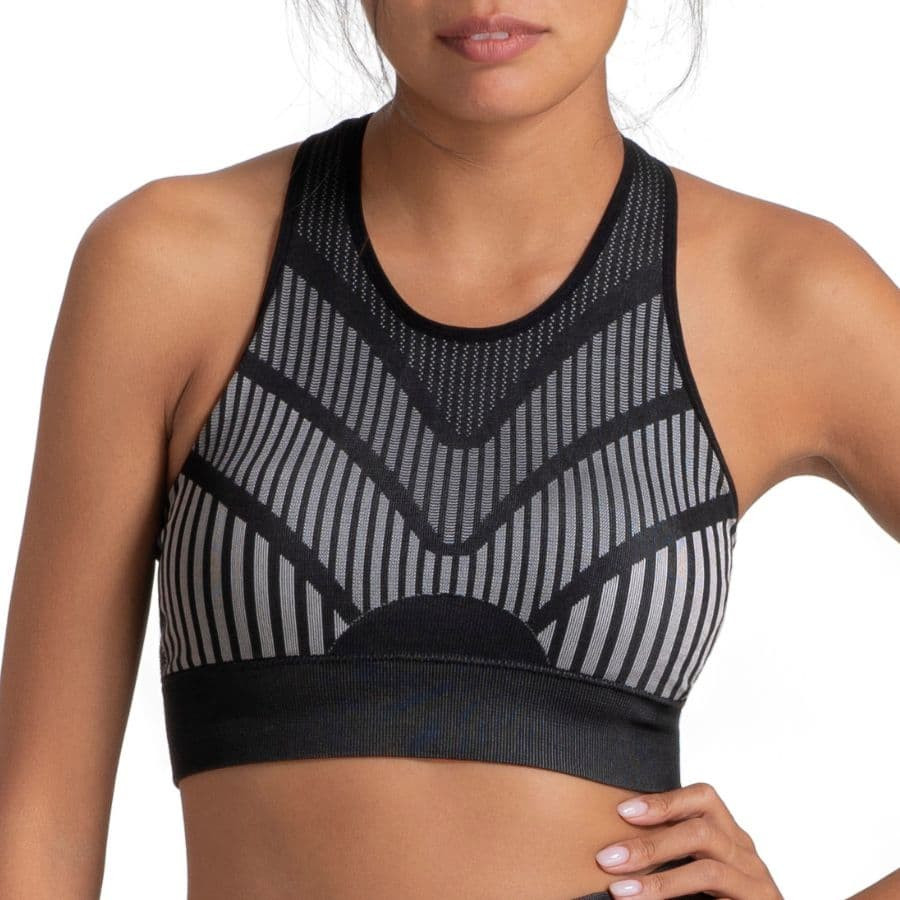 sports bra, medium support, non wired, removable padded, noho, dorina.