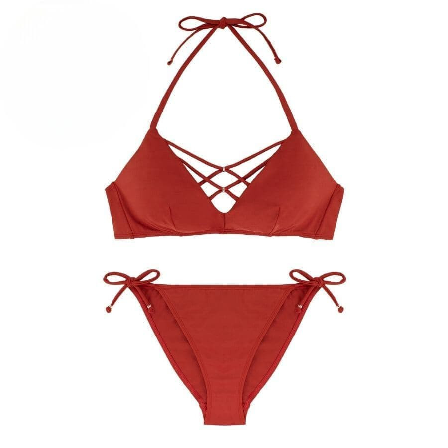 bikini top + bikini briefs, bora bora, dorina.