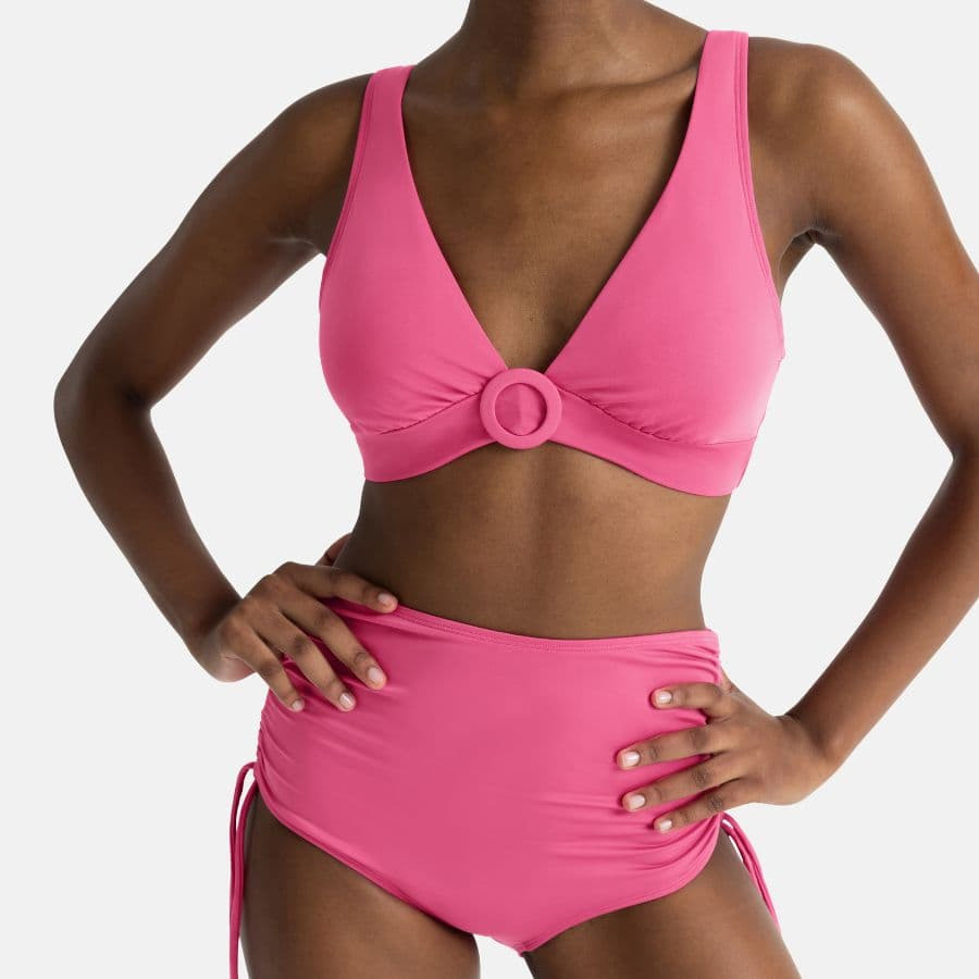 Nursing bikini top + bikini full briefs, azzurra, dorina.
