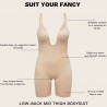 Backless, low-cut, trouser cut bodysuit, spanx.
