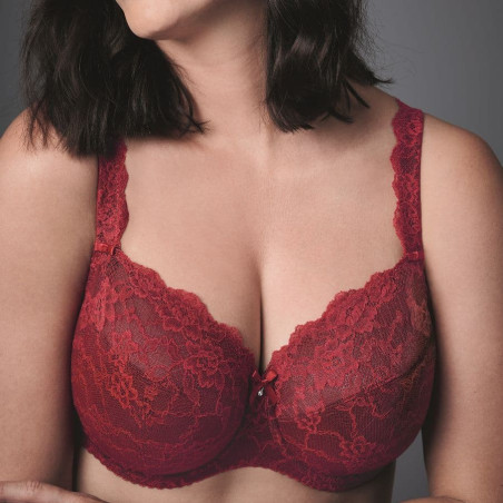 Minimizer bra, underwired, non padded, bobette, rosa faia.