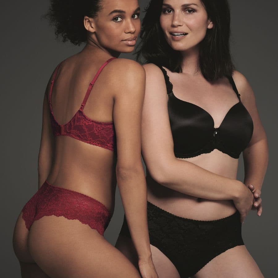 Minimizer bra, underwired, padded, bobette, rosa faia.