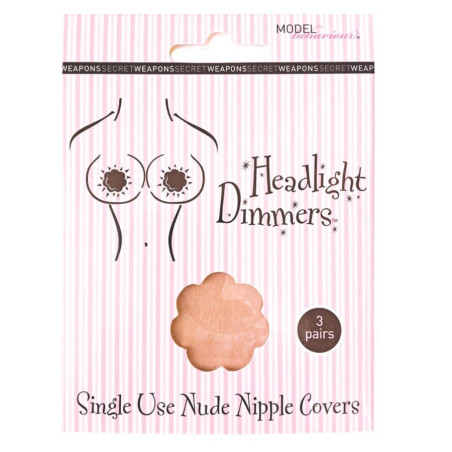 Disposable nipple covers, secret weapons.