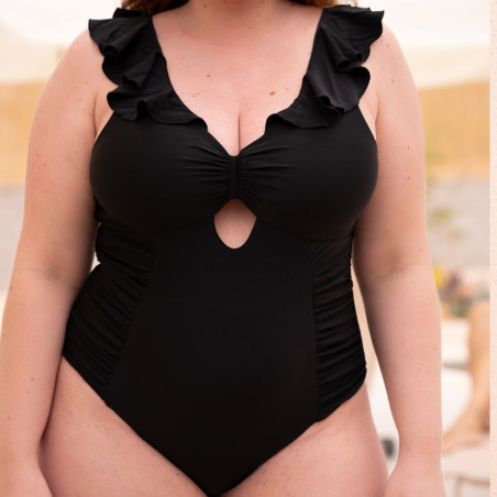 Bañador volantes corrector figura, sin aro, Singular Swim.