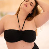 Conjunto bikini bandeau, sin aros, singular swim.