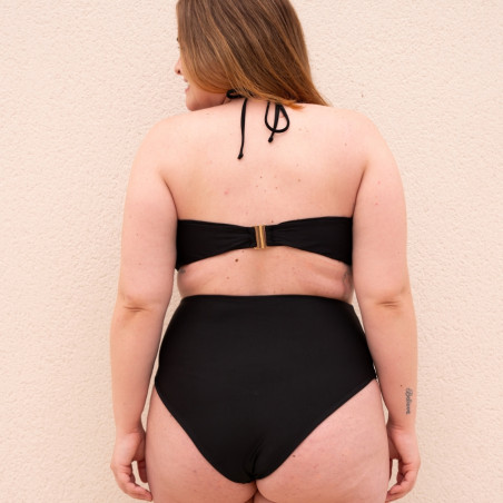 Conjunto bikini bandeau, sin aros, singular swim.