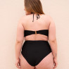 Conjunto bikini bandeau, sin aros, singular swim.