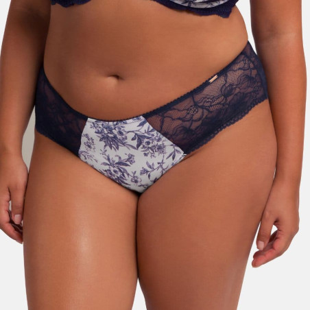 Braguitas corte midi estampadas y encaje, elliana de dorina.