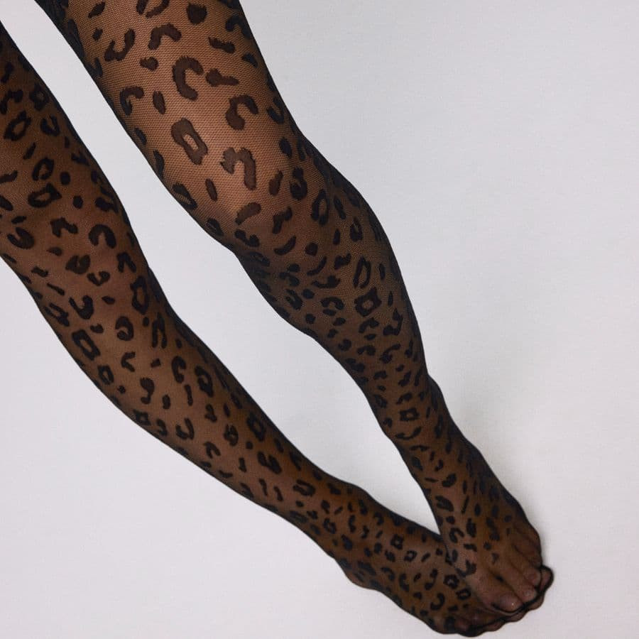 Panty fantasía animal print, 20 den, ysabel mora.
