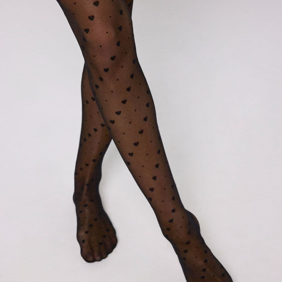 Fantasy tights dots and hearts, ysabel mora.