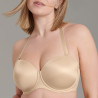 Sujetador sin tirantes con relleno, padded de rosa faia. Sujetador sin tirantes con relleno, padded de rosa faia.